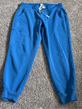 Figs Electric Blue Drawstring Scrub Pants
